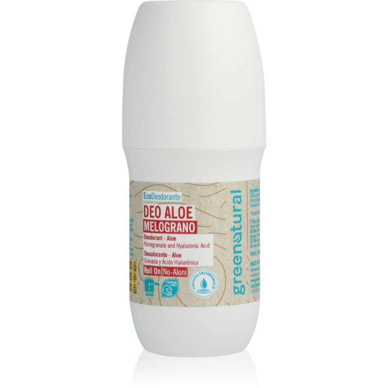Greenatural Deodorant Roll-On Pomegranate минерален дезодорант с хиалуронова киселина 75 мл.