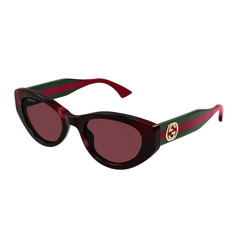 Gucci Овални слънчеви очила с лого