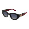 Овални слънчеви очила с лого Gucci