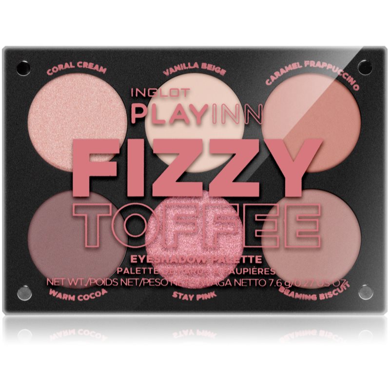 Inglot PlayInn Eyeshadow Palette палитра сенки за очи цвят Fizzy Toffee 7.6 гр. на ниска цена