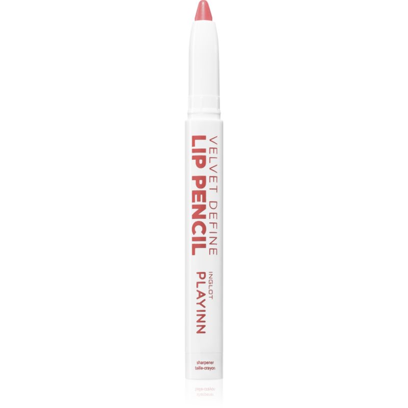 Inglot PlayInn Velvet Define Lip Pencil интензивен молив за устни цвят MELLOWED MAGENTA 65 1