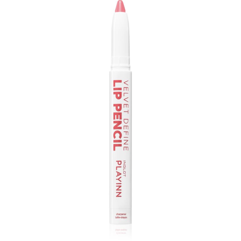 Inglot PlayInn Velvet Define Lip Pencil интензивен молив за устни цвят PALE RASPBERRY 62 1