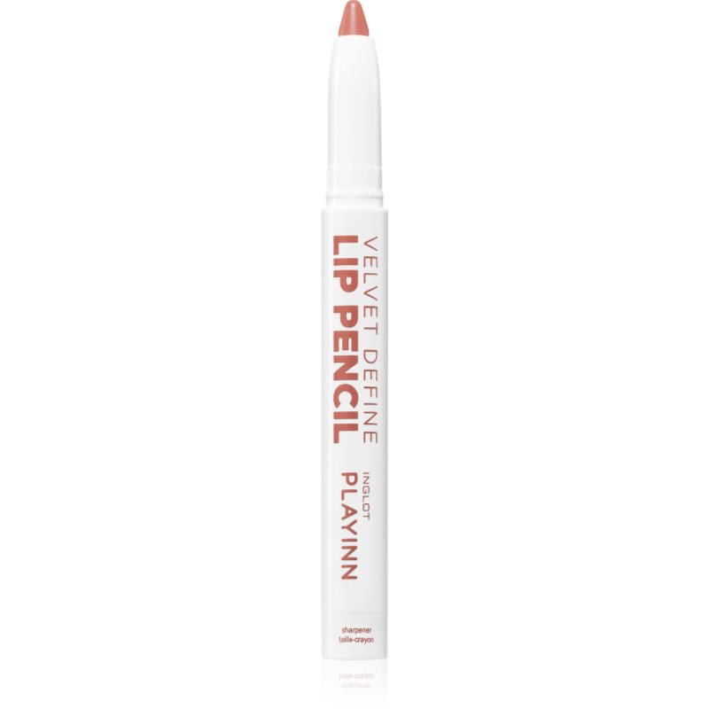 Inglot PlayInn Velvet Define Lip Pencil интензивен молив за устни цвят ROSE CHOCOLATE 63 1