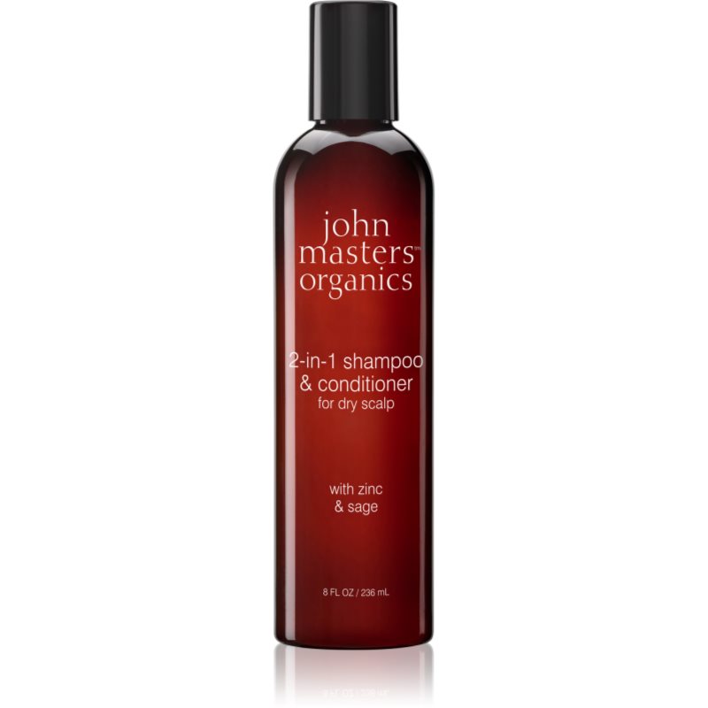 John Masters Organics Scalp 2 in 1 Shampoo with Zinc & Sage шампоан и балсам 2 в1 236 мл.