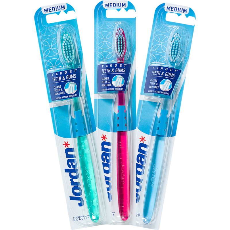Jordan Target Teeth & Gums Medium четка за зъби 1 бр. на ниска цена