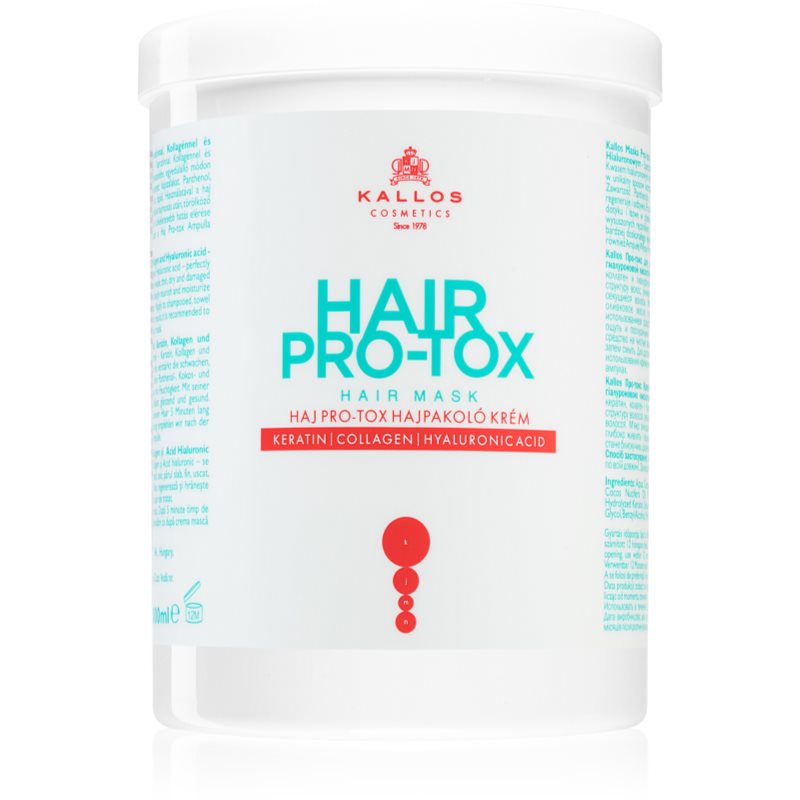 Kallos Hair Pro-Tox маска за слаба и увредена коса с кокосово масло