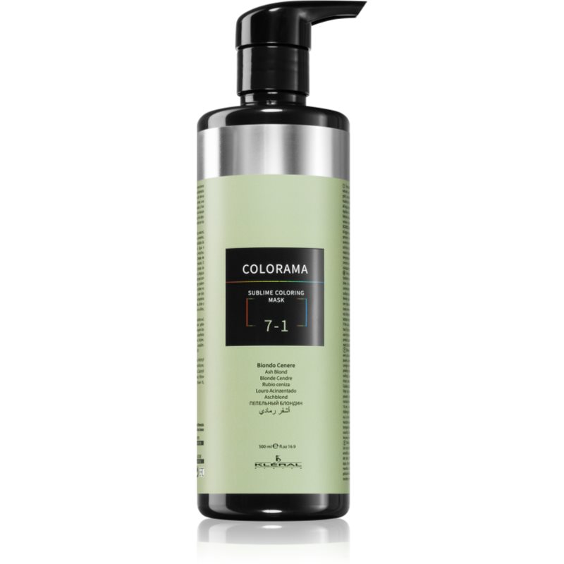 Kléral system Colorama Възстановяваща цветна маска за всички видове коса Ash Blond 7.1 500 мл.