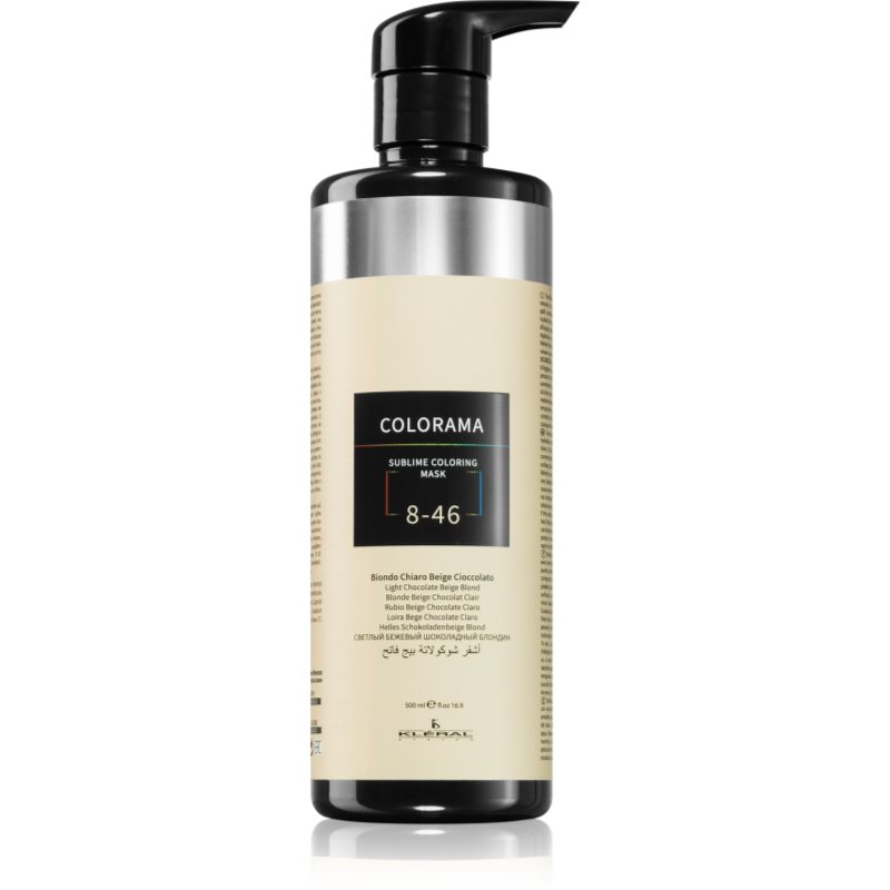 Kléral system Colorama Възстановяваща цветна маска за всички видове коса Light Chocolate Beige Blond 8.46 500 мл.