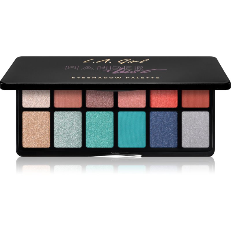 L.A. Girl Cosmetics Fanatic палитра сенки за очи цвят Wanderlust 12x1 гр.