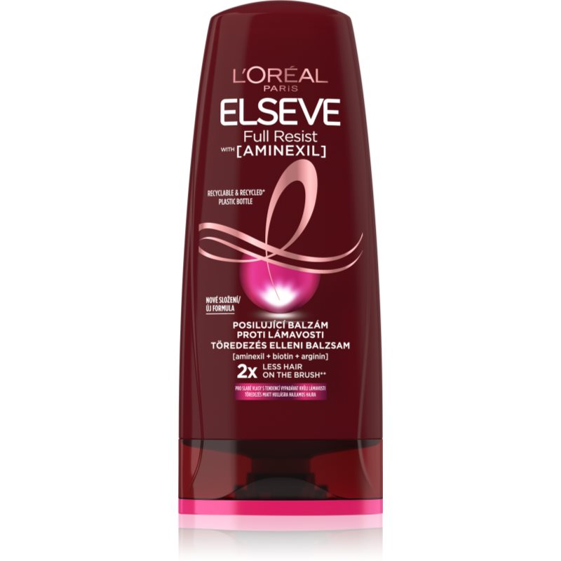 L’Oréal Paris Elseve Full Resist Aminexil подсилващ балсам за тънка коса със склонност към косопад 200 мл.