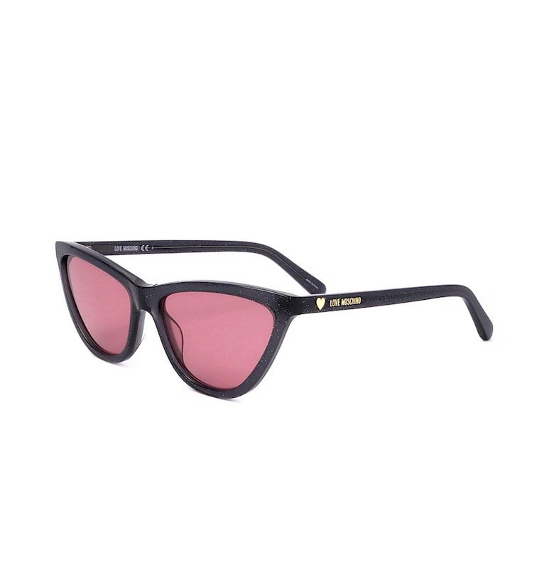 Love Moschino Слънчеви очила Cat-Eye с бляскав ефект