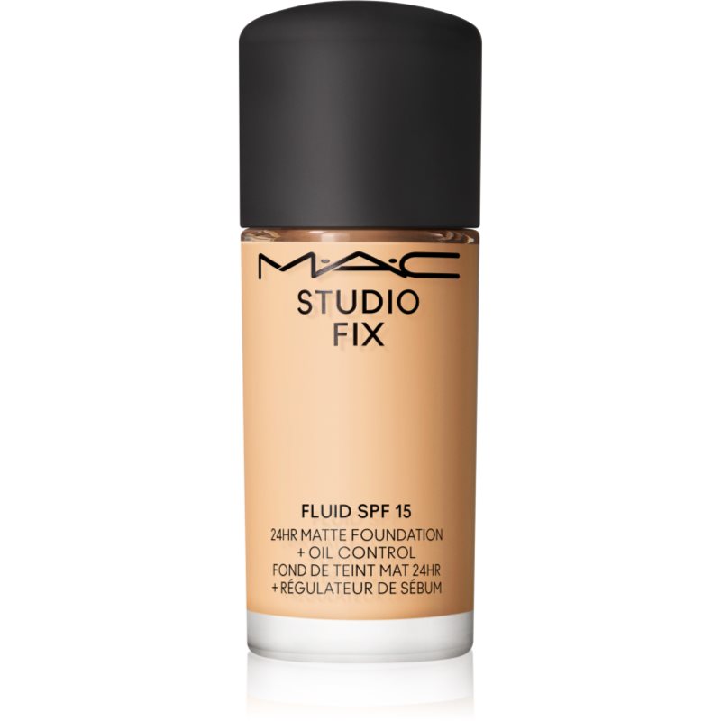 MAC Cosmetics Mini Studio Fix Fluid SPF 15 24HR Matte Foundation + Oil Control матиращ фон дьо тен SPF 15 цвят NC15 15 мл.