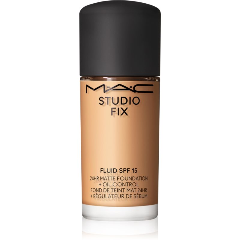 MAC Cosmetics Mini Studio Fix Fluid SPF 15 24HR Matte Foundation + Oil Control матиращ фон дьо тен SPF 15 цвят NC30 15 мл.