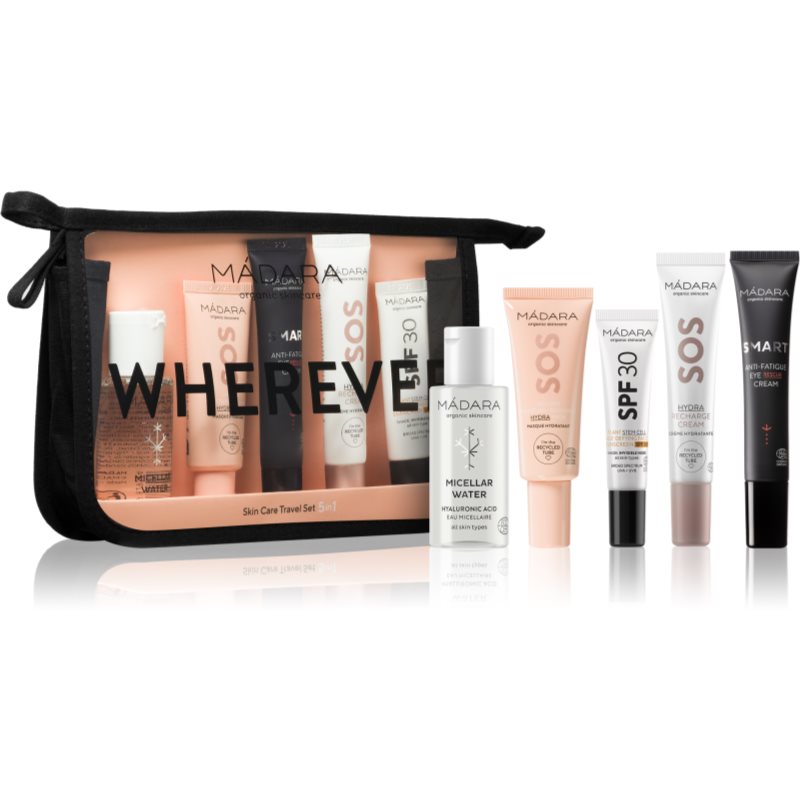 MÁDARA WHEREVER Travel Set 5-In-1 комплект за пътуване за перфектна кожа