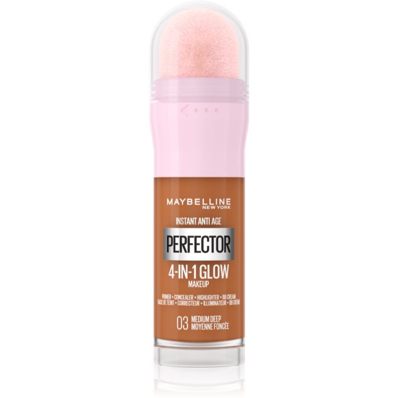 MAYBELLINE NEW YORK Instant Perfector 4-in-1 озаряващ фон дьо тен за естествен вид цвят 03 Medium Deep 20 мл. на ниска цена
