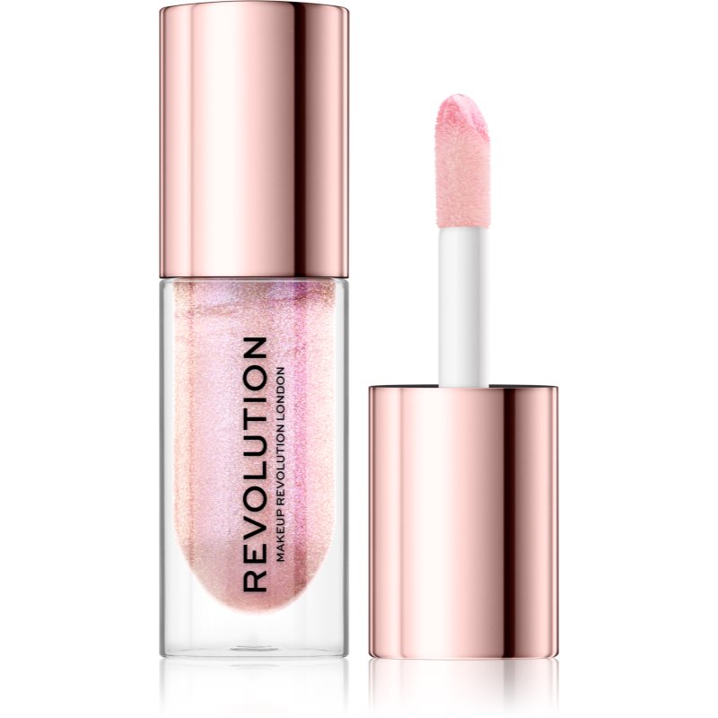 Makeup Revolution Shimmer Bomb блясък за устни с блестящи частици цвят Sparkle 4.6 мл.