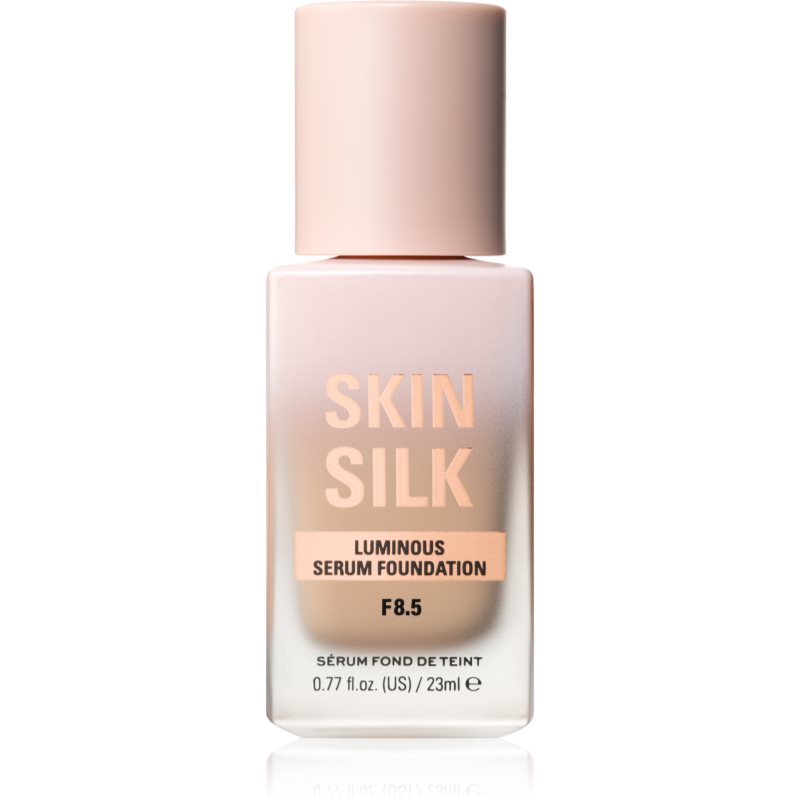 Makeup Revolution Skin Silk Serum Foundation лек фон дьо тен с озаряващ ефект цвят F8.5 23 мл. на ниска цена