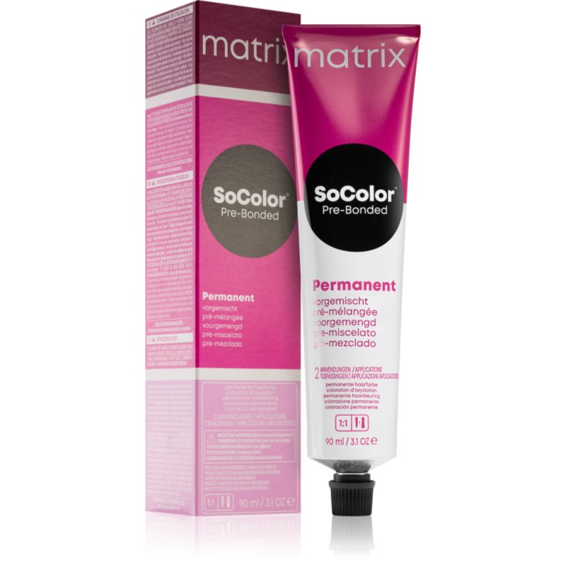 Matrix SoColor Pre-Bonded Blended перманентната боя за коса цвят 5RR+ Light Brown Red Red 90 мл.