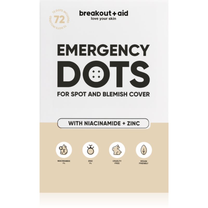 My White Secret Breakout + Aid Emergency Dots локална грижа против акне с ниацинамид и цинк 72 бр.