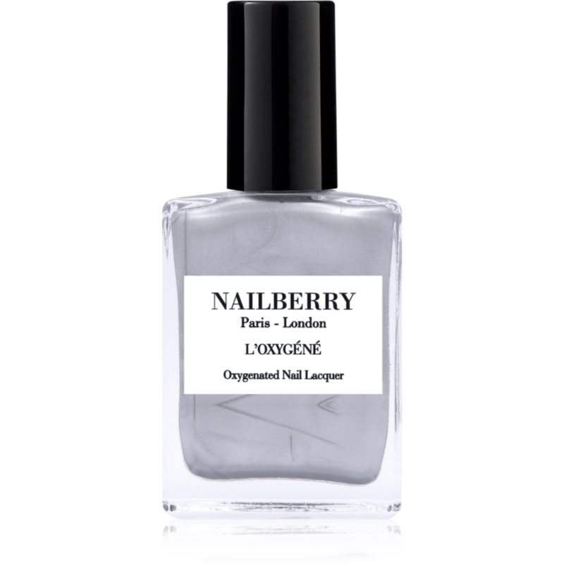 NAILBERRY L'Oxygéné лак за нокти цвят Silver Lining 15 мл.