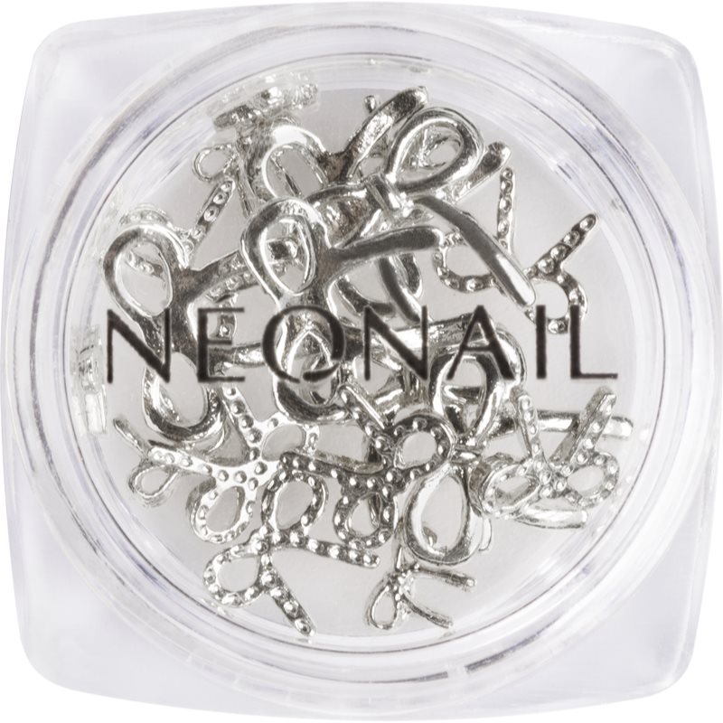 NEONAIL Nail Art 3D Bows украса за нокти цвят Silver 1 бр.