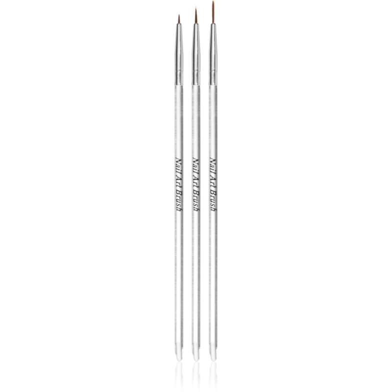 NEONAIL Nail Art Brushes комплект четки за нокти 3 бр.