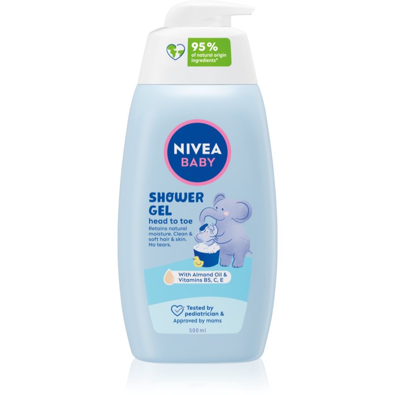 NIVEA BABY душ гел за тяло и коса 500 мл. на ниска цена