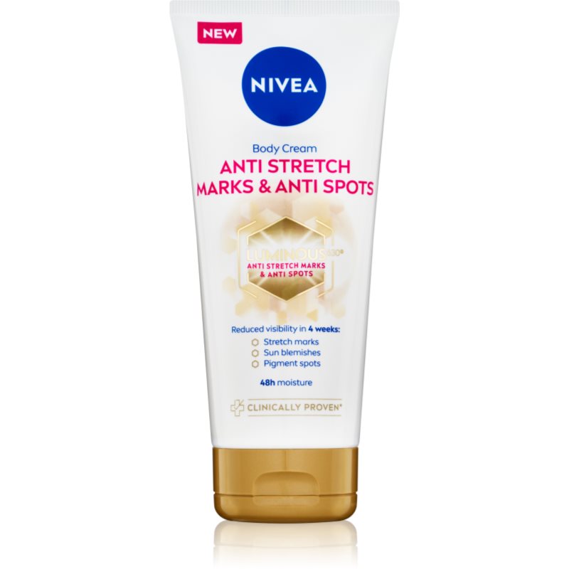 NIVEA Luminous 630 подхранващ крем за тяло против стрии 200 мл.