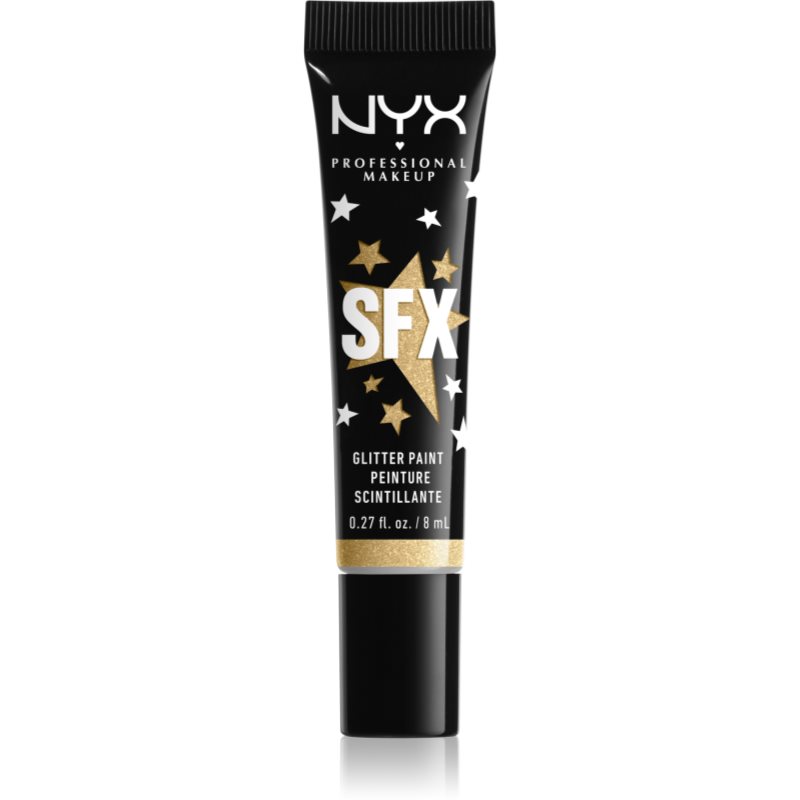 NYX Professional Makeup Halloween Glitter Paint брокат за лице и тяло цвят 02 Broomstick Baddie 8 мл.