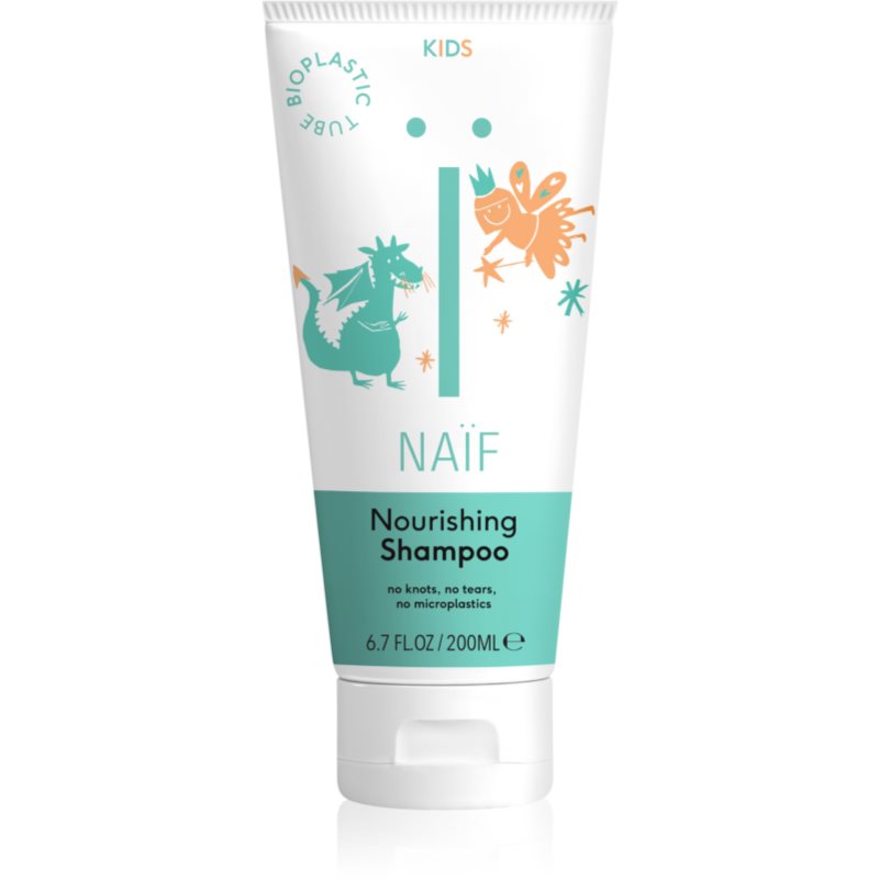 Naif Kids Nourishing Shampoo детски шампоан за по-лесно разресване на косата за деца  200 мл.