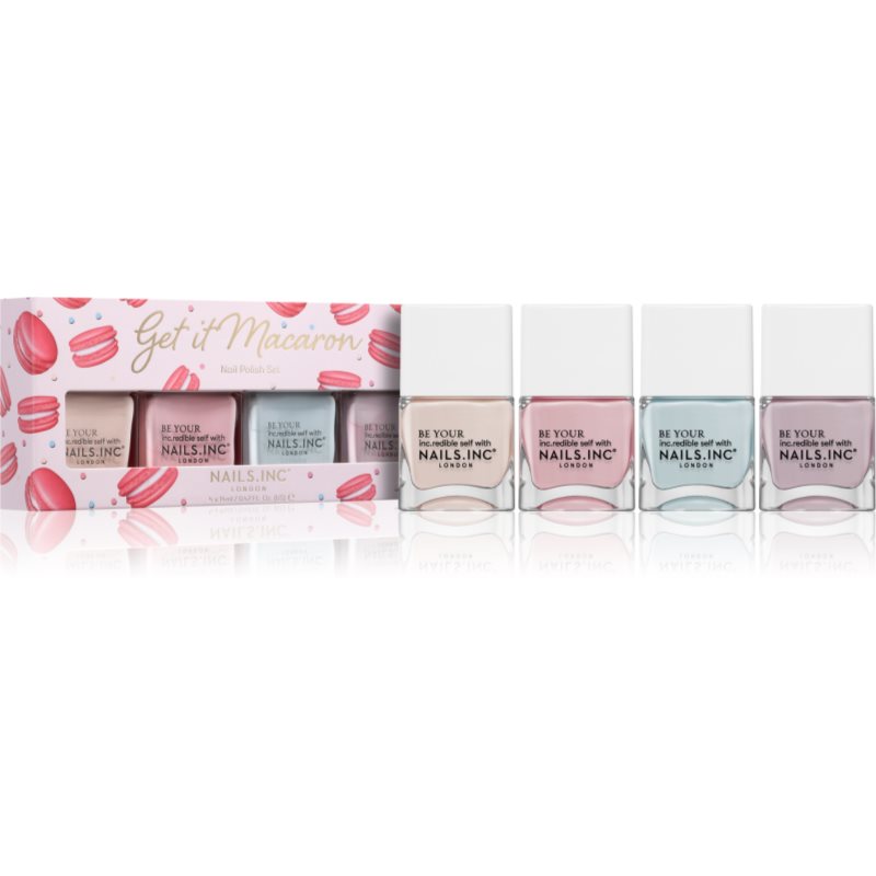 Nails Inc. Get It Macaron комплект лак за нокти