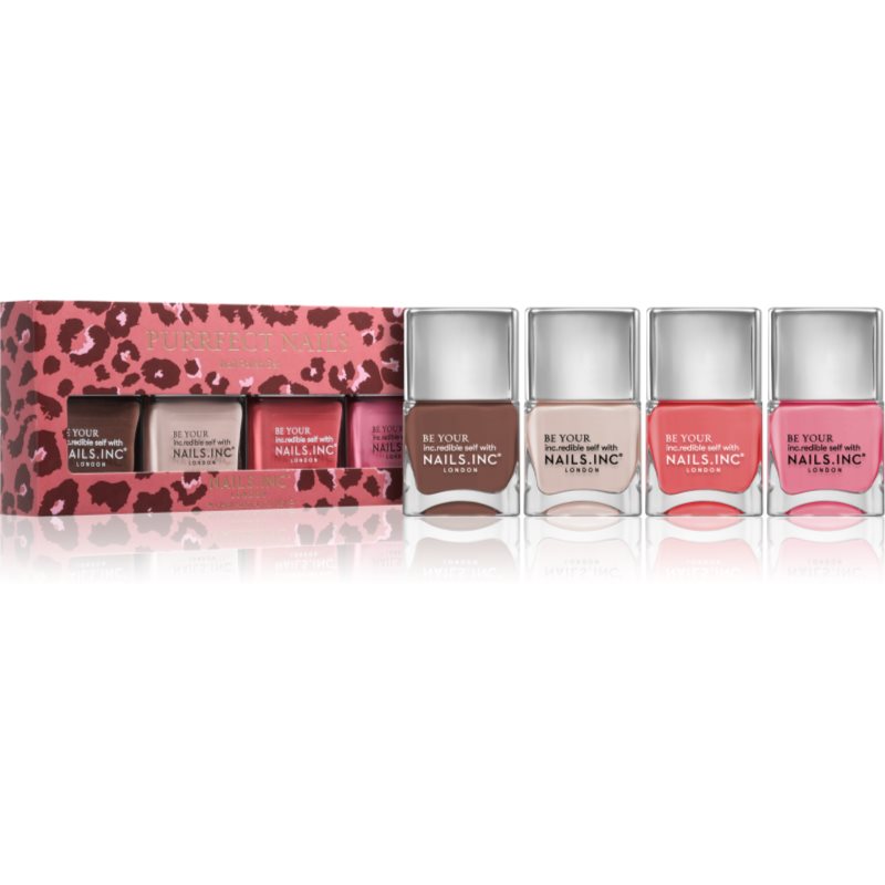 Nails Inc. Purrfect Nails комплект лак за нокти