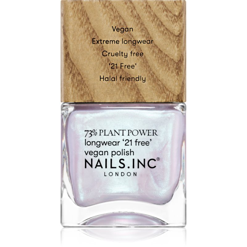 Nails Inc. Vegan Nail Polish дълготраен лак за нокти цвят Eco Glow 14 мл.