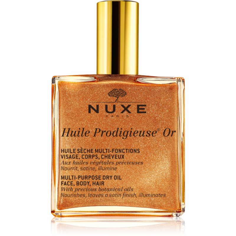Nuxe Huile Prodigieuse Or мултифункционално масло със блестящи частици за лице