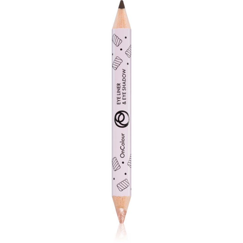 Oriflame OnColour сенки за очи и очни линии 2 в 1 цвят Fluffy Nude 1
