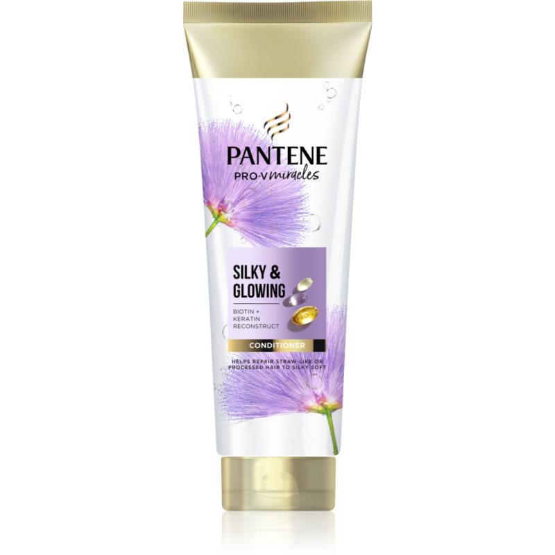 Pantene Pro-V Miracles Silky & Glowing кератинов възстановяващ балсам 160 мл.