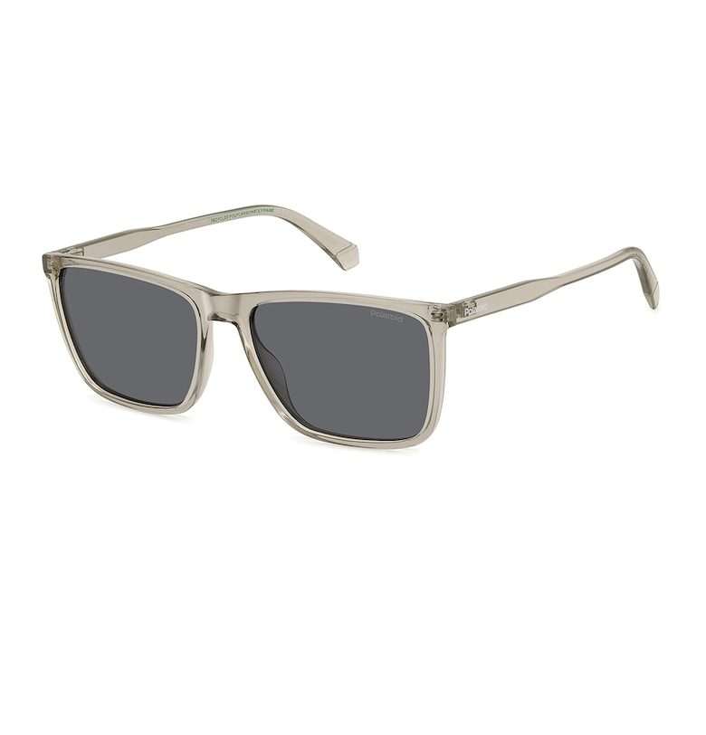 Polaroid Слънчеви очила Wayfarer с лого - Сиво-бежов -