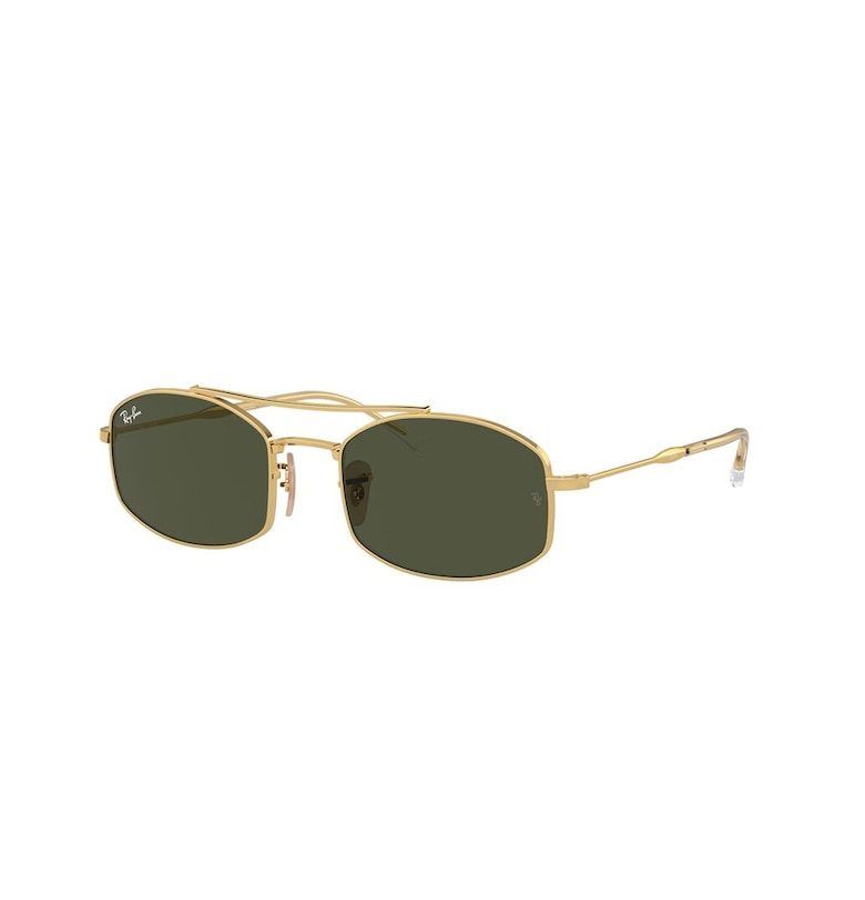 Ray-Ban Унисекс овални слънчеви очила с метална рамка