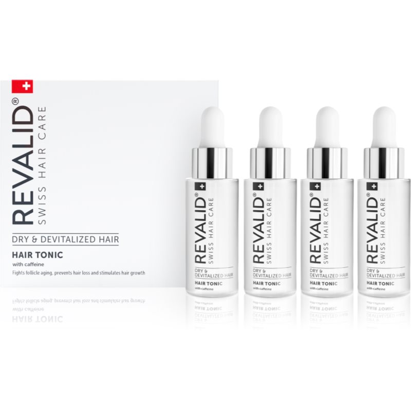 Revalid Hair Tonic енергизиращ тоник с кофеин за растеж на косата 4x30 мл. на ниска цена