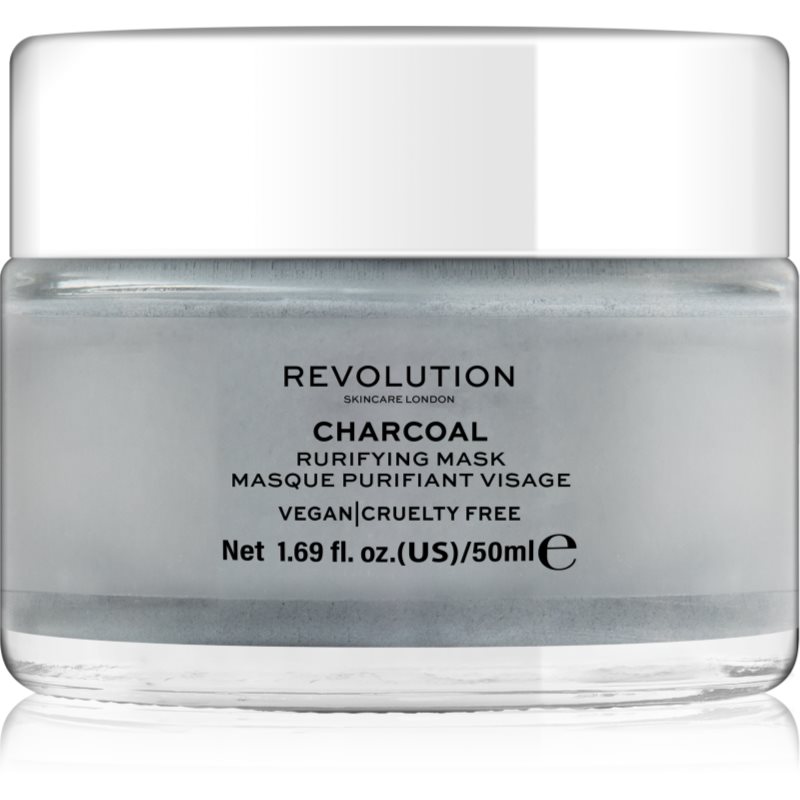 Revolution Skincare Purifying Charcoal почистваща маска за лице 50 мл.