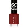 Rimmel 60 Seconds Super Shine лак за нокти цвят 320 Rapid Ruby 8 мл.