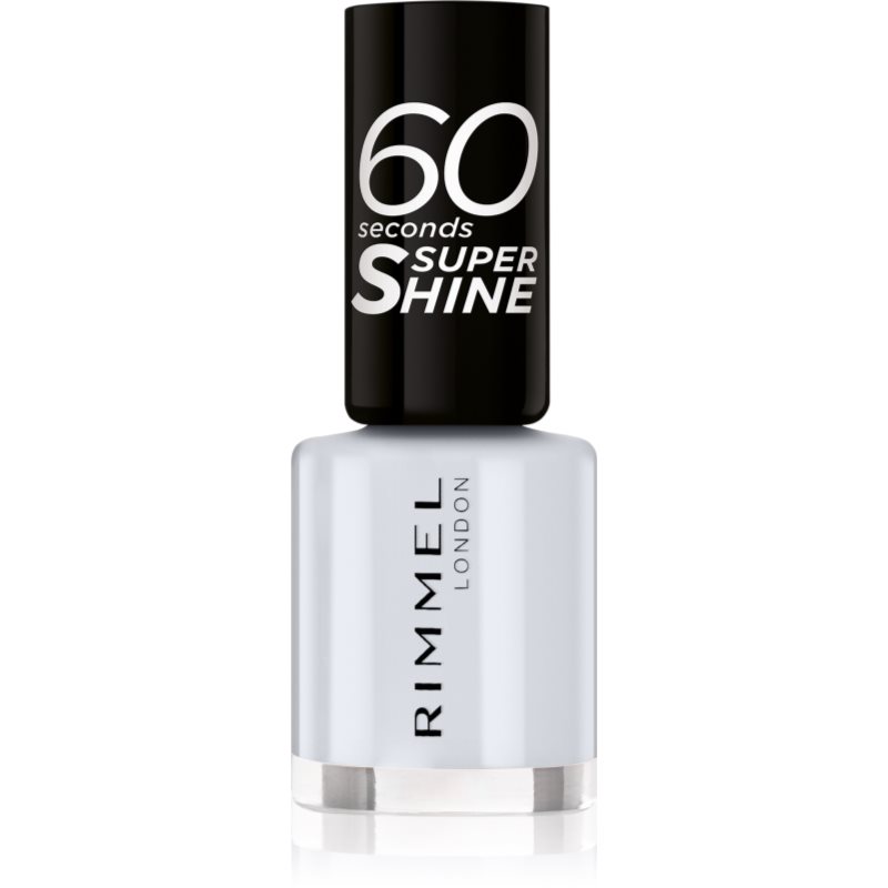 Rimmel 60 Seconds Super Shine лак за нокти цвят 703 White Hot Love 8 мл.