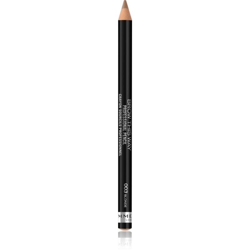 Rimmel Brow This Way молив за вежди с четка цвят 003 Blonde 1