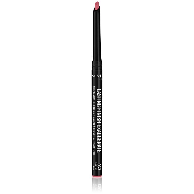 Rimmel Lasting Finish Exaggerate автоматичен молив за устни цвят 063 Eastend Pink 0