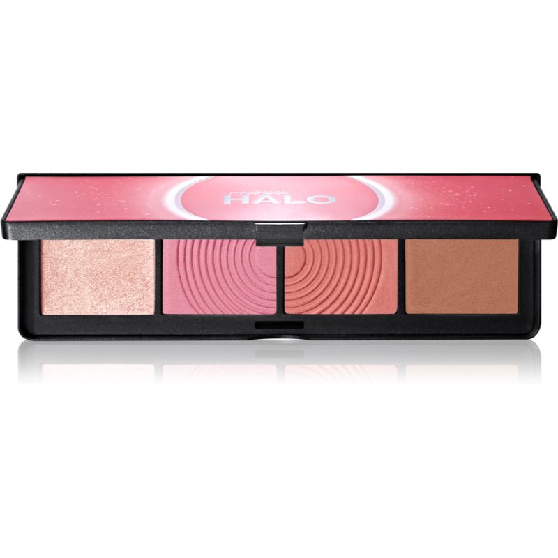 Smashbox Halo Sculpt + Glow Face Palette палитра с хайлайтъри и ружове цвят Pink Saturation 15