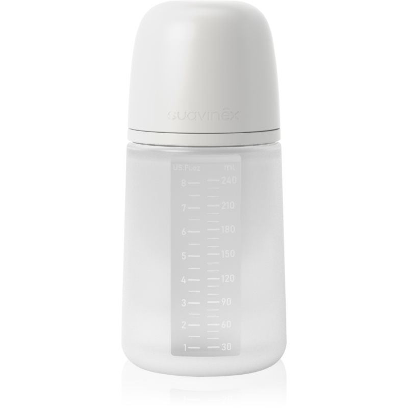 Suavinex Colour Essence SX Pro бебешко шише Medium Flow - Foamy Grey 240 мл.