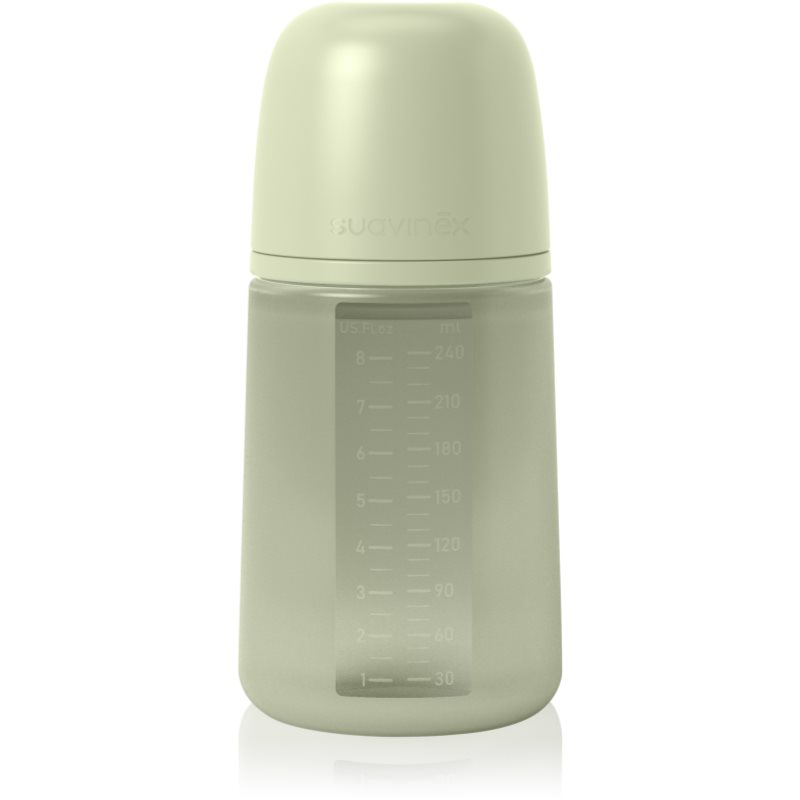 Suavinex Colour Essence SX Pro бебешко шише Medium Flow - Jungle Green 240 мл.