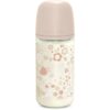 Suavinex Wonderland SX Pro Physiological Anti-Colic Glass стъклено бебешко шише M Medium Flow 3 m+ Liberty Pink 240 мл.