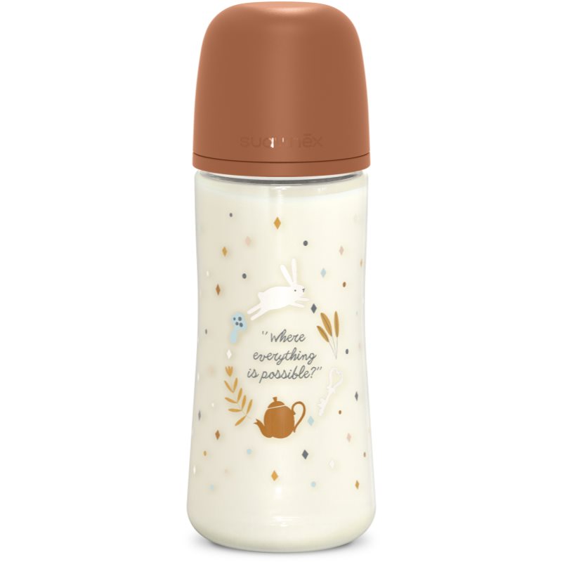 Suavinex Wonderland SX Pro Physiological Anti-Colic бебешко шише L Dense Flow 6 m+ Brown 360 мл.