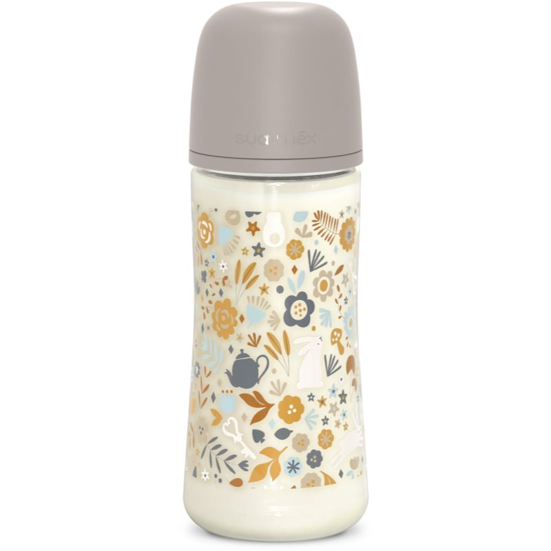 Suavinex Wonderland SX Pro Physiological Anti-Colic бебешко шише L Dense Flow 6 m+ Liberty Cream 360 мл. на ниска цена